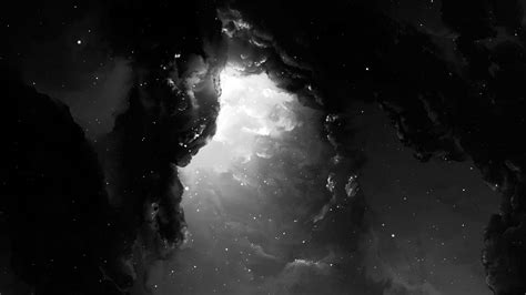 Nebulosa en blanco y negro espectacular para fondo de pantalla