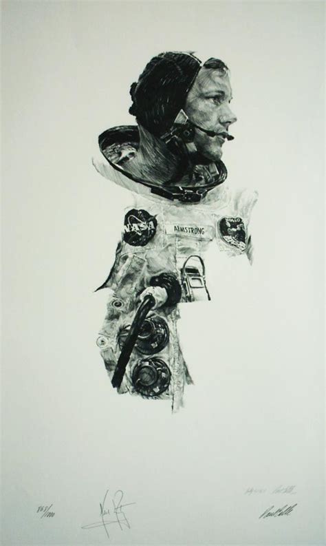 Neil Armstrong by Paul Calle 1969 | ART GRANDES ...