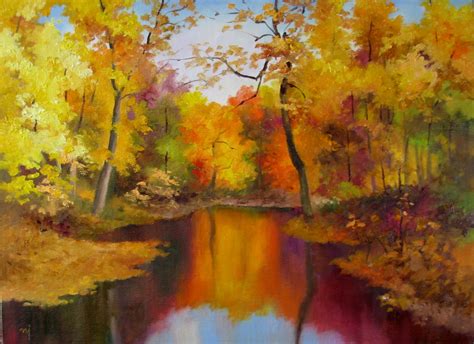 Nel s Everyday Painting: Autumn Landscape 2   SOLD