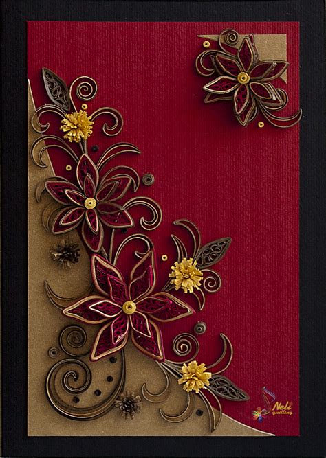 Neli Quilling Art: Quilling card   flowers