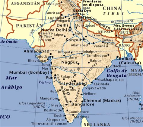 Nepal E India Mapa