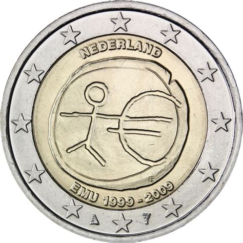Netherlands 2 euro 2009   10th anniversary of the EMU and ...