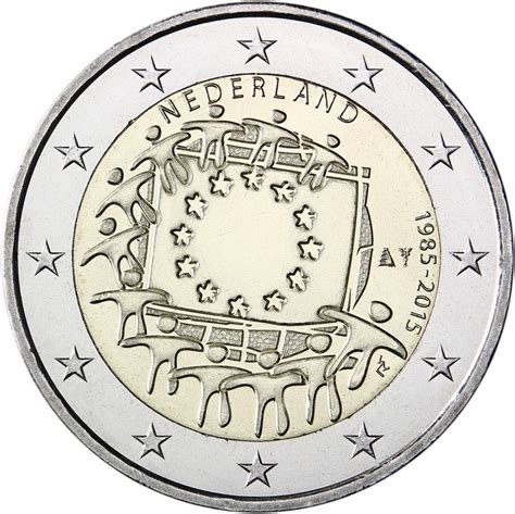 Netherlands 2 euro 2015   30th anniversary of the EU flag ...