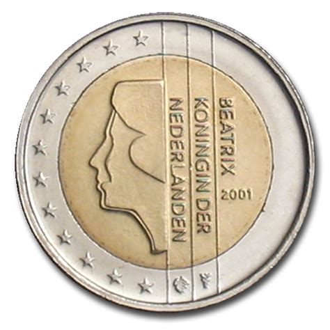 Netherlands 2 Euro Coin 2001   euro coins.tv   the online ...