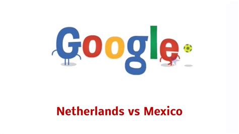 Netherlands vs Mexico FIFA World Cup 2014 Google Doodle ...