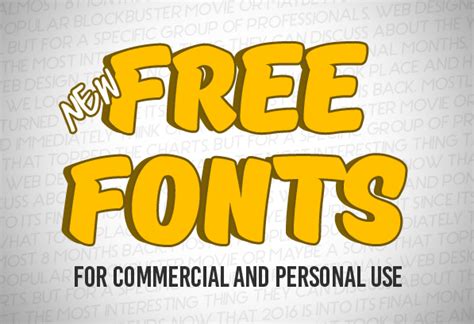 New Free Fonts for Commercial Use | Fonts | Graphic Design ...