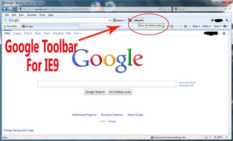 New Google Toolbar for ie9  Internet Explorer  IE 9.Google ...