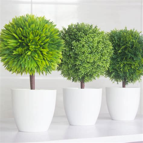 New Green Plants Set Home Interior Decoration Plastic ...