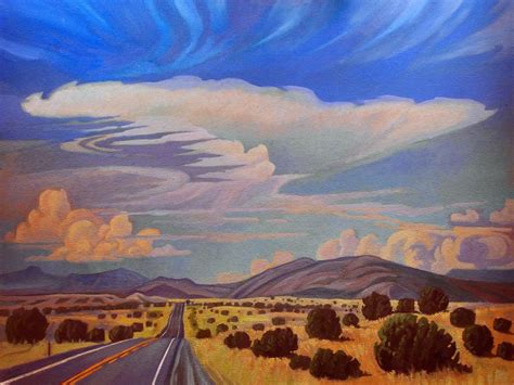 New Mexico Cloud Patterns Painting by Art James West