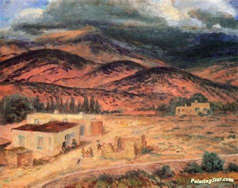 New Mexico Landscape Artwork By John Sloan Oil Painting ...