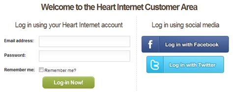 New: One click log in with Facebook and Twitter!   Heart ...