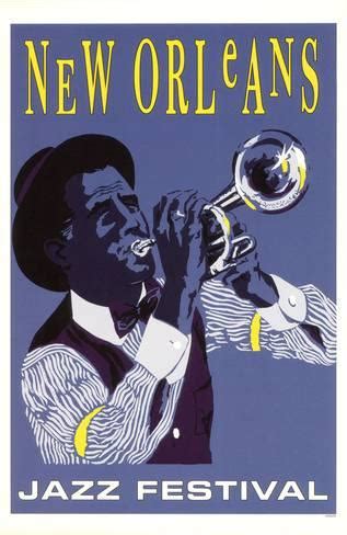 New Orleans Jazz Festival Affiche originale sur AllPosters.fr
