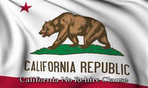 New Precedent For California No Rehire Clause