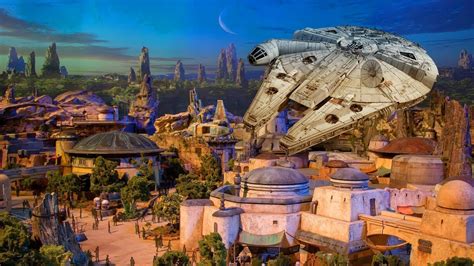 NEW Star Wars Land model UP CLOSE at D23 Expo 2017 for ...