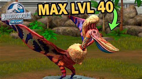 NEW VIP PTERODAUSTRO MAX LVL 40! Jurassic World The Game ...