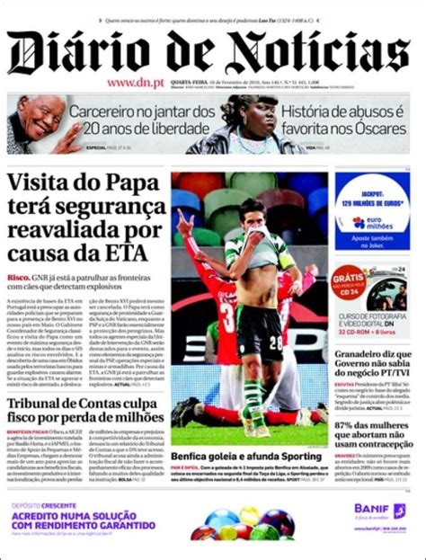Newspaper Diário de Noticias  Portugal . Newspapers in ...