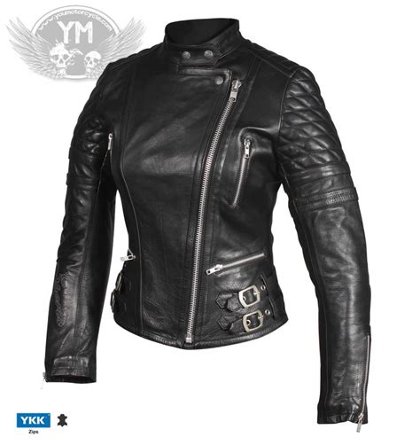 NEXO Fly Angel Ladies Leather Motorcycle Jacket ...