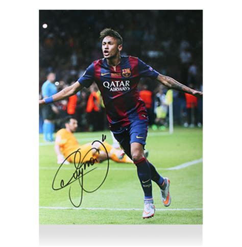 Neymar Jr Signed Barcelona Photo: 2015 UEFA Champions ...