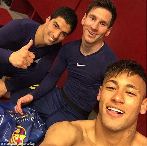 Neymar, Luis Suarez, Lionel Messi and Co pose for ...