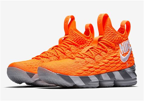 Nike LeBron 15 #LeBronWatch Orange Grey Shoebox ...