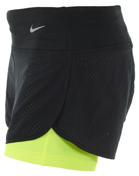 Nike Women s Dri Fit Perforated Rival 2 In 1 Running ...