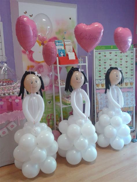 Niñas de comunión | Decoracion en globos | Pinterest ...