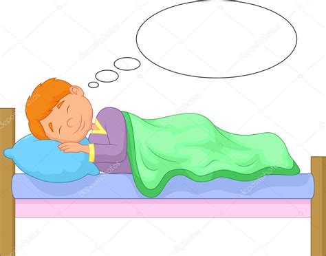 Niño de dibujos animados durmiendo — Archivo Imágenes ...