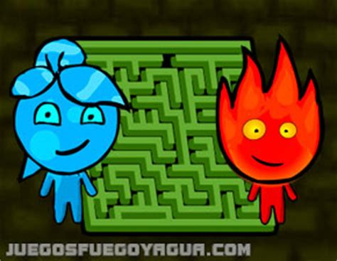 Niño Fuego y niña Agua templo juegos online para 2 jugadores