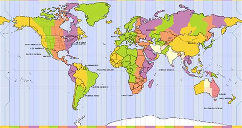 njyloolus: time zones map world