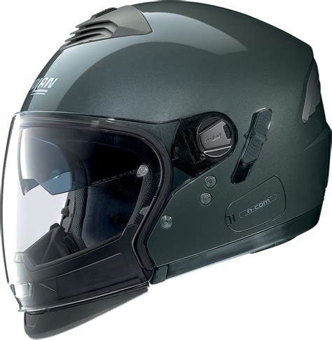 Nolan N43ET Trilogy N Com Modular Motorcycle Helmet   Lava ...
