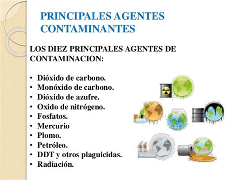 Nombre Los Agentes Contaminantes Del Medio Ambiente ...