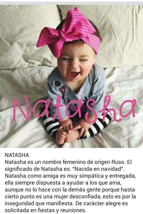 Nombres de niñas, significado del nombre Natasha de origen ...
