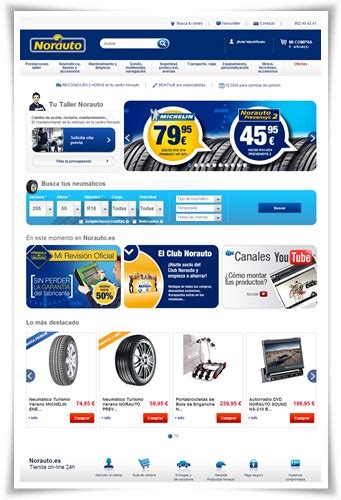 Norauto lanza su nueva tienda online de neumáticos