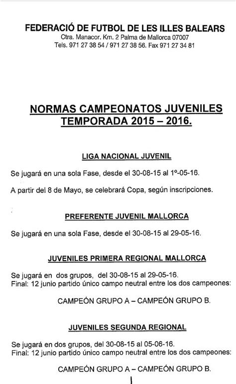Normas Campeonatos Regionales y Juveniles 2015/2016 ...