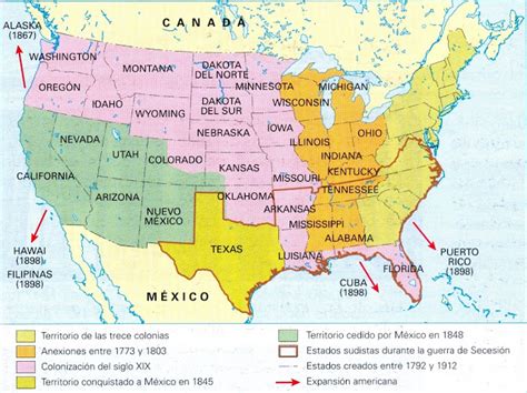 Norteamérica en el siglo XIX ~ Trabajo de Historia ...