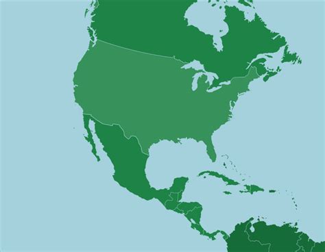 North and Central America: Countries   Map Quiz Game