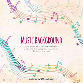 Notas Musicales De Colores | Fotos y Vectores gratis