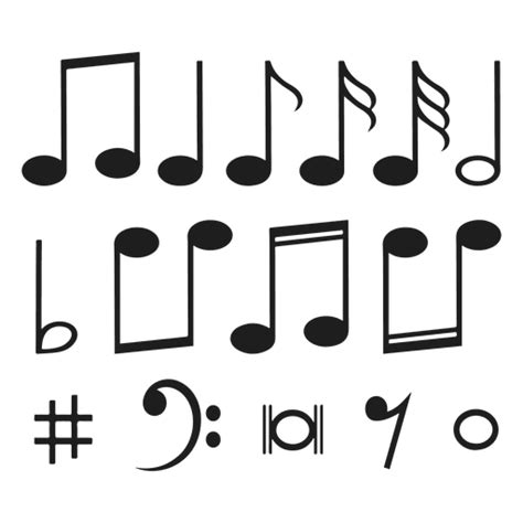 Notas musicales   Descargar PNG/SVG transparente