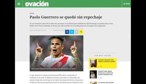 Noticia sobre la suspensión de Paolo Guerrero da la vuelta ...