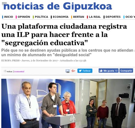 Noticias de Gipuzkoa divulga la ILP – ILP Eskola Inklusiboa