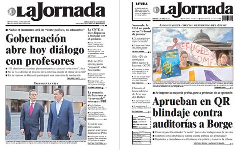 Noticias Guerrer@s SME: Periódicos LA JORNADA: Gobernación ...