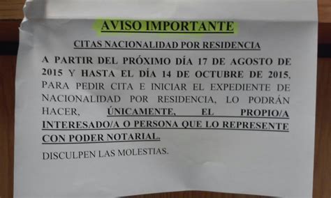 Novedades citas nacionalidad Registro Civil de Madrid ...