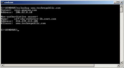 Nslookup screenshots: Troubleshooting DNS problems   Page ...