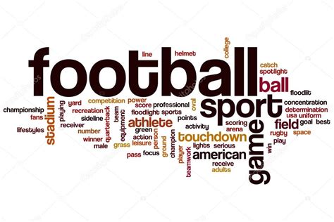 nube de palabras de fútbol — Foto de stock © ibreakstock ...
