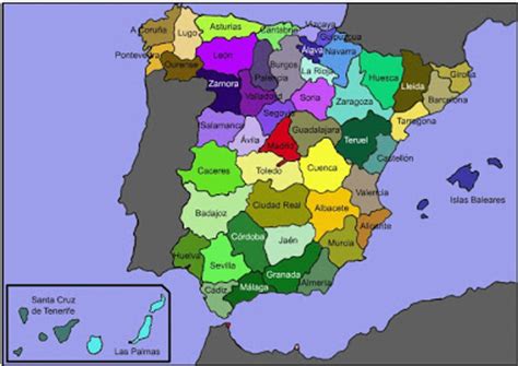 Nuestra nave TIC: Juego: Provincias de España
