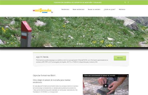 Nueva web de la FEDME sobre senderos homol ogados ...