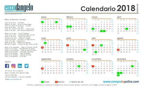 Nuevo Calendario 2018  versión digital y para imprimir ...