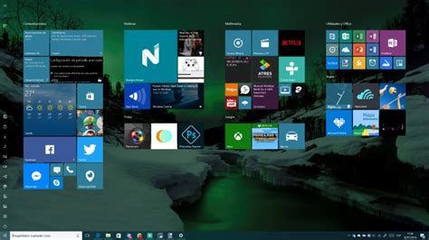 Nuevo menú Inicio en Windows 10 PC Anniversary Update