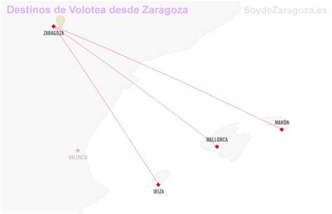 Nuevo vuelo de Zaragoza a Mahón con Volotea