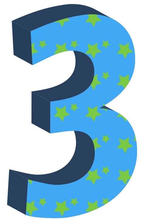 Number 3 Clipart   Cliparts.co